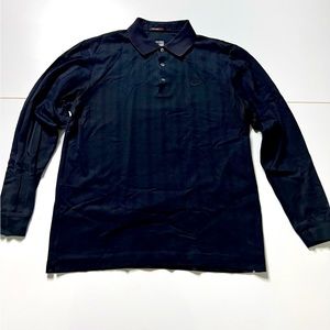 Nike golf long sleeve polo excellent condition size large black